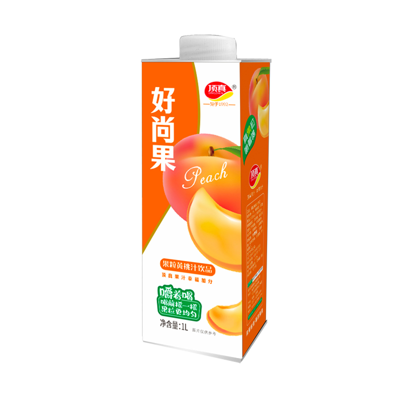 1升果粒黄桃汁饮品